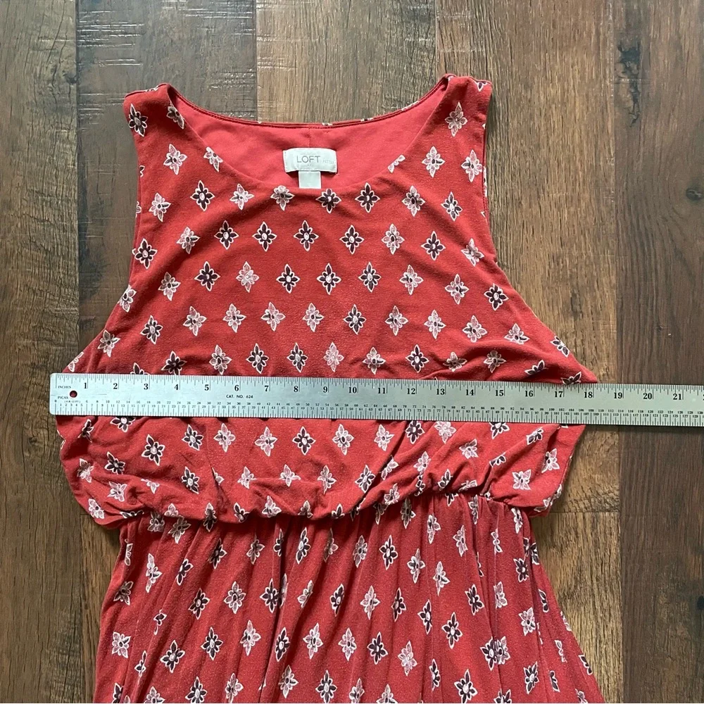 ANN TAYLOR Loft Aztec-motif dress, size LP - Picture 6 of 10